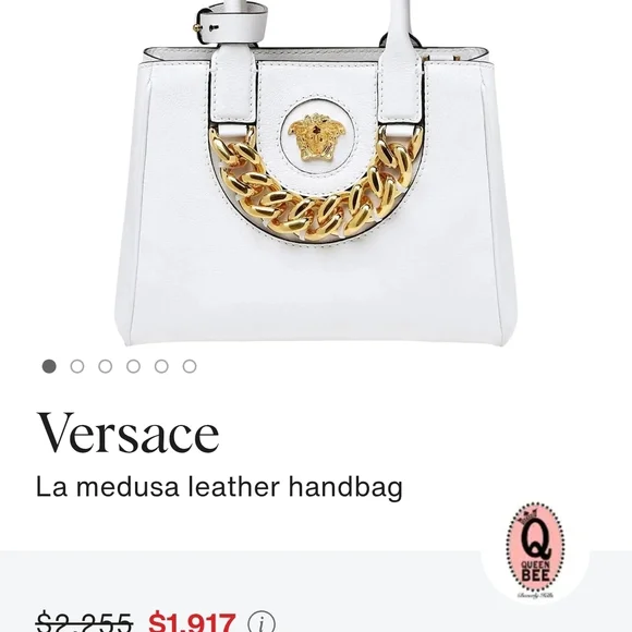 Versace White and Gold Women's Bag - Picture 9 of 9